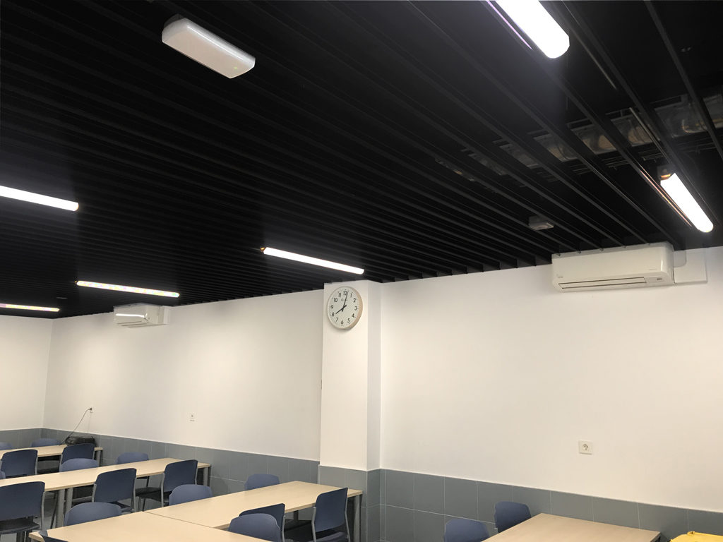 climatizacion y renovación de aire en comedor